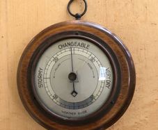 Vintage aneroid barometer
