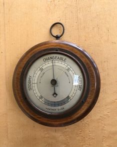 Vintage aneroid barometer