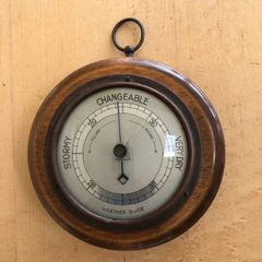 Vintage aneroid barometer