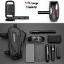 Bike Frame Bag, Bicycle Handlebar Bag, Water-Resistant Top Tube Pack Mobile Phone Pouch for Smart Phones up to 6.8 inches with TPU Sensitive Touchscreen for Mountain, Racing and E-Bikes 1.7L Image 6