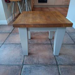 Solid Oak coffee/lamp table