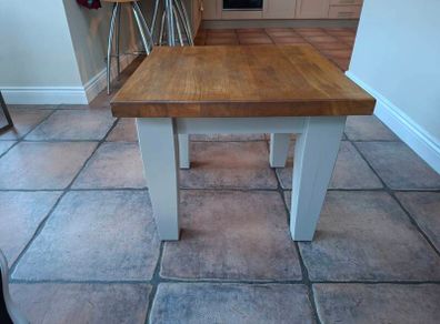 Solid Oak coffee/lamp table