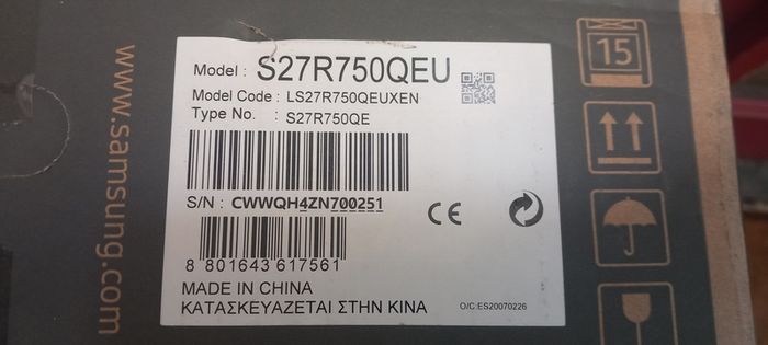 S27R750QEU 27" Samsung Space Monitor