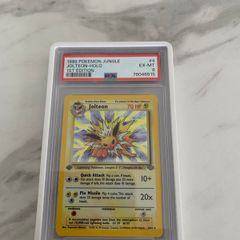 Pokemon card First edition jolteon holo jungle psa 6