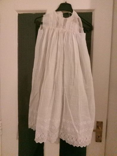 Christening gown, bonnet and pure wool baby blannket