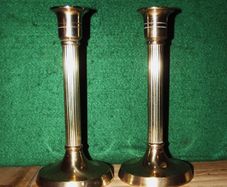 Brass Candlesticks 21cms