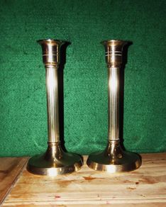 Brass Candlesticks 21cms