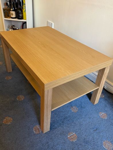 Ikea oak effect coffee table