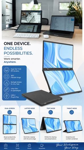 Dual monitor display