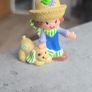 HTF Vintage 1981 AGC Kenner Huckleberry Pie with Pupcake Strawberry Shortcake Mini PVC Doll  Figurine 2" same era as MLP G1 My Little Pony Image 3