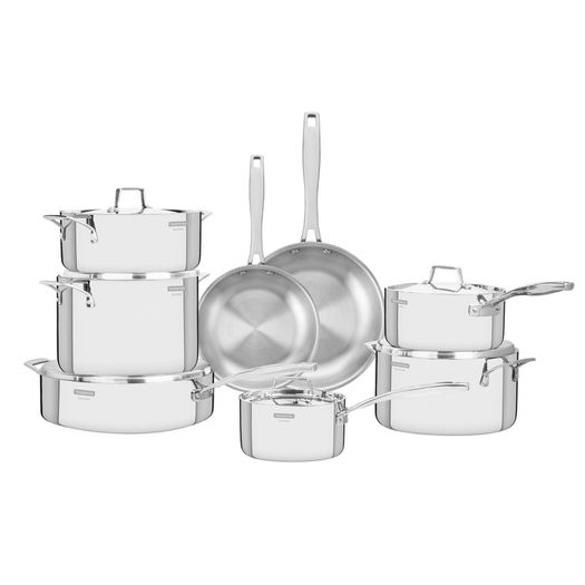Tramontina Grano 3-Ply Stainless Steel 8 Pcs. Cookware Set