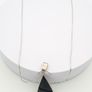 Vintage 925 Sterling Silver Black Resin Flower Necklace Image 5
