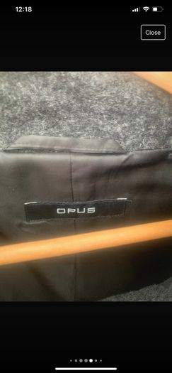 Charcoal coat. Size 14