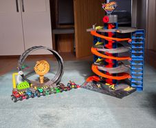 hot wheels mega garage and monster truck loop launcher