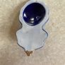 Vintage Small Colbalt Blue/ Gokd Holywater Font Image 4