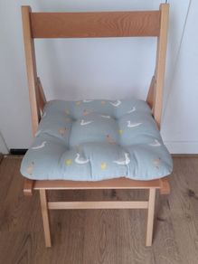 Wooden Folding Chair with Soft Cushion