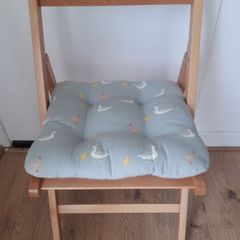 Wooden Folding Chair with Soft Cushion