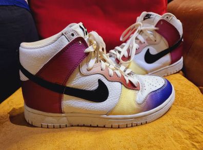 NIKE  Dunk High Multicolor Gradient sneakers (Size UK. 5)