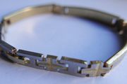 Vintage gold-plated stainless steel bracelet length 8"
