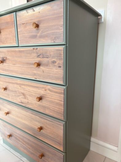 Hand finished chest of drawers.