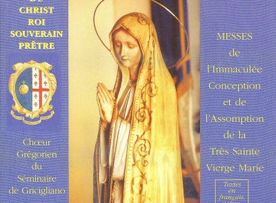 Institut Du Christ Roi Soverain Pretre. CD. Free Potage!