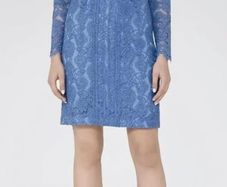 REISS blue lace dress