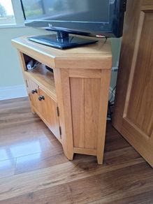 oak tv unit