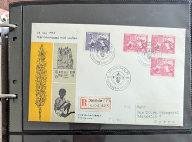 Sweden, First Day Covers aprox. 150