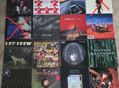 Vinyl Job lot - Alice in Chains, Smashing Pumpkins, MSP, Muse, Kiss, Matrix...