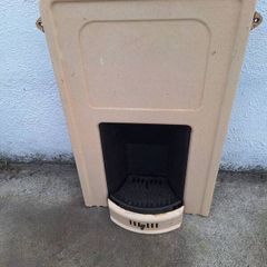 Retro cast iron fireplace
