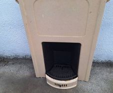 Retro cast iron fireplace
