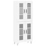 Highboard White 69.5x34x180 cm Image 2