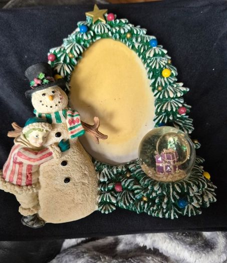 Decorative resin Christmas photo frame
