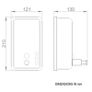 Vertical manual wall mounted soap dispenser 1200ml Image 3