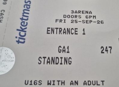 Westlife ticket 3 arena