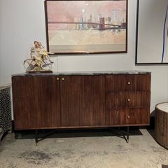 Will and I clearance Wooden sideboard marble top ( new )