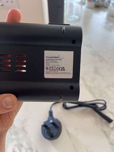 Lloytron Slimline Multi-Charger for rechargeable AA and AAA batteries.