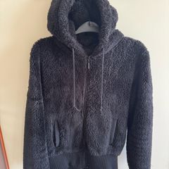 Hooded Zip Teddy bear fleese Jacket, size 12