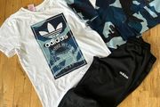 Boys Camo Tracksuit &amp; T-shirt
