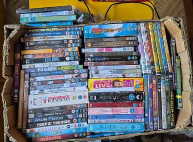 Box of DVDs