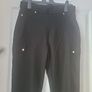 Black Cargo Trousers Image 3
