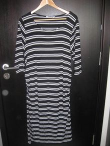 Debenhams Red Ladies Herring Maternity Dress Black And White Stripy  Design Size 16/44
