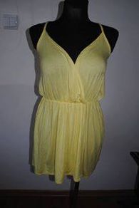 BNWT Fashion Union yellow strappy top size L UK14 EU42 Postage included