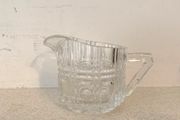 Antique Art Deco Clear Glass Creamer 1920s