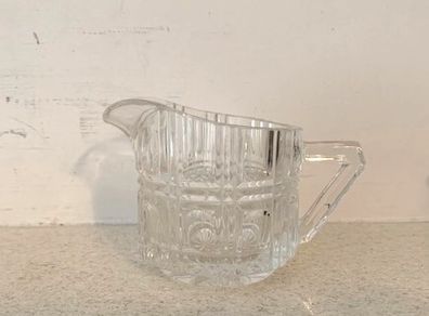 Antique Art Deco Clear Glass Creamer 1920s