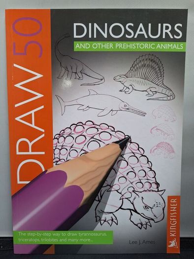 SALE! Set of 4 DRAW 50 drawing books: Dinosaurs, Flowers, Animals and Endangered Animals