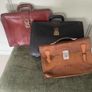Three Vintage Leather Satchels/Briefcases Image 5