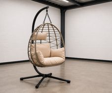 Premium Rattan Hanging Egg Chair - Free Delivery