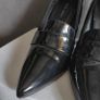 Black Shiny leather Court shoes size 40 Image 4
