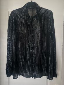 Zara size L chiffon shirt